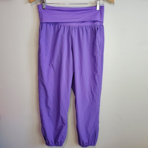 LULULEMON Women's 6 Om Pants Swift Ultra Lightweight 25" Roll Waist Power Purple - Picture 1 of 14